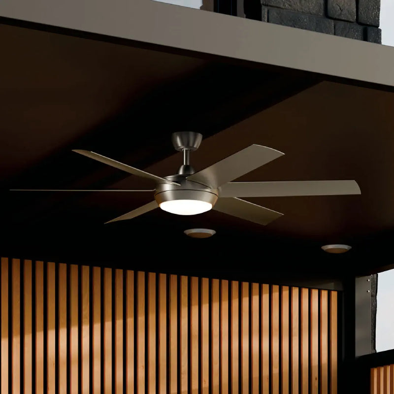 Kichler 310260 Mint 60" Ceiling Fan with LED Light Kit - Brushed Nickel
