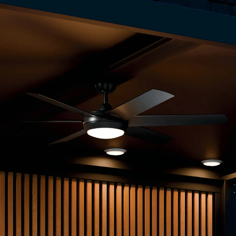 Kichler 310260 Mint 60" Ceiling Fan with LED Light Kit - Satin Black