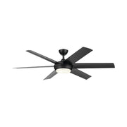 Kichler 310260 Mint 60" Ceiling Fan with LED Light Kit - Satin Black
