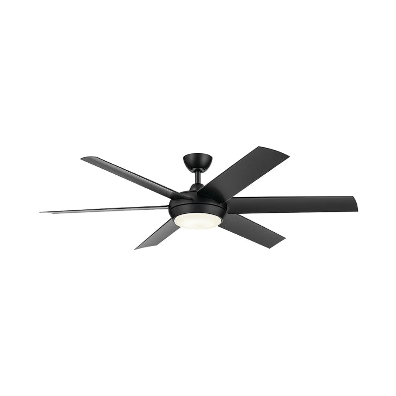 Kichler 310260 Mint 60" Ceiling Fan with LED Light Kit - Satin Black