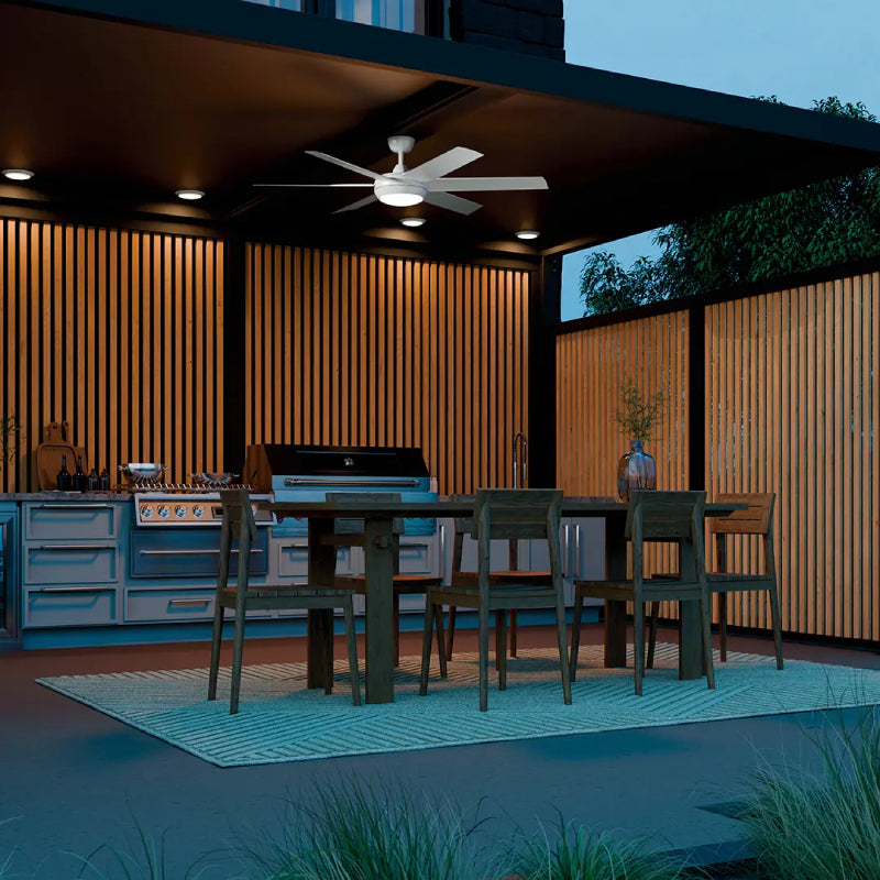 Kichler 310260 Mint 60" Ceiling Fan with LED Light Kit - White