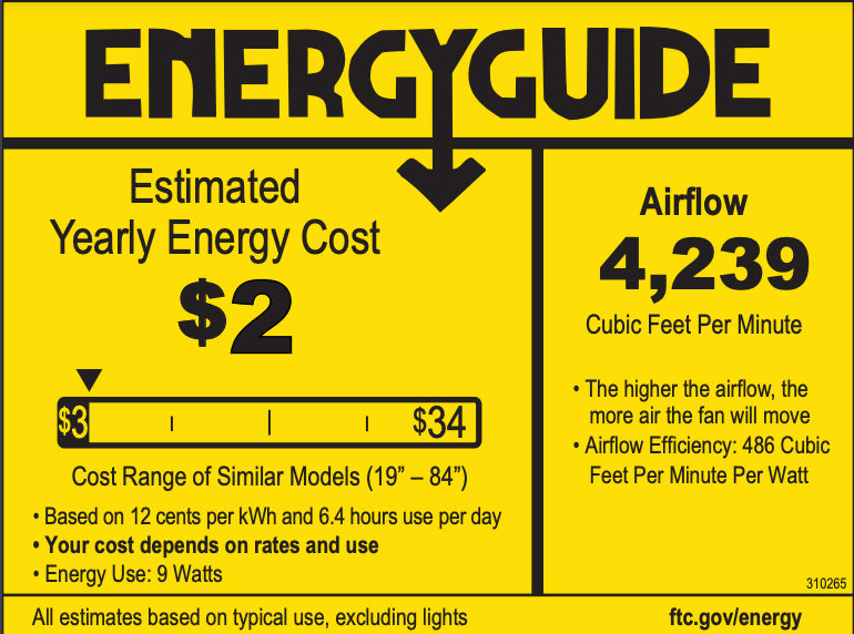 Kichler 310265 Breda 65" Outdoor Ceiling Fan