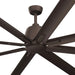 Kichler 310275 Breda 75" Outdoor Ceiling Fan - Satin Natural Bronze