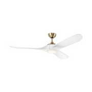 Kichler 310560 Mylo 60" Ceiling Fan with LED Light Kit - Champagne Bronze/Matte White