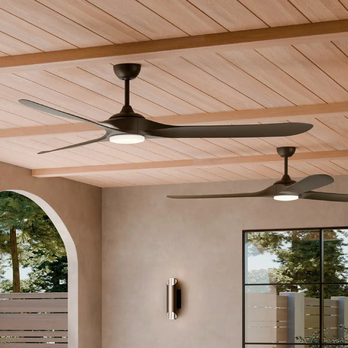 Kichler 310680 Mylo 80" Ceiling Fan with LED Light Kit - Satin Black