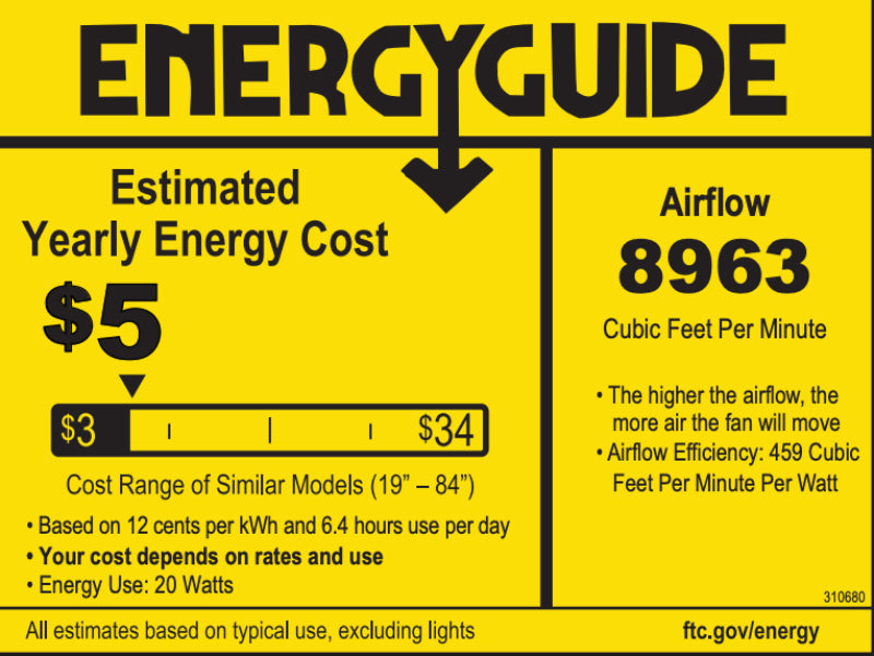 Kichler 310680 Mylo 80" Ceiling Fan with LED Light Kit