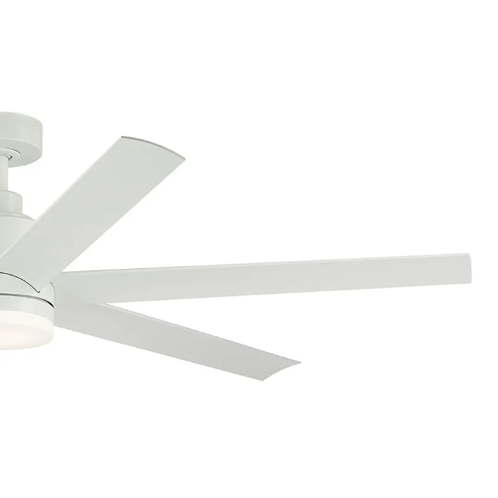 Kichler 310765 Loa 65" Ceiling Fan with LED Light Kit - Matte White