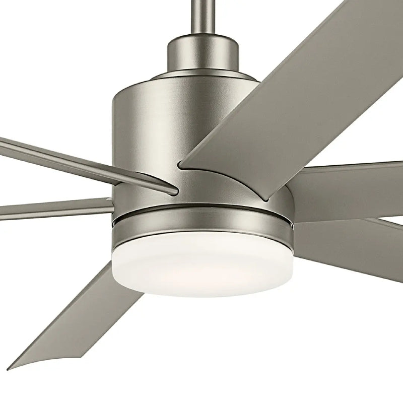 Kichler 310765 Loa 65" Ceiling Fan with LED Light Kit - Painted Brushed Nickel
