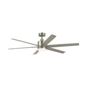Kichler 310765 Loa 65" Ceiling Fan with LED Light Kit - Painted Brushed Nickel