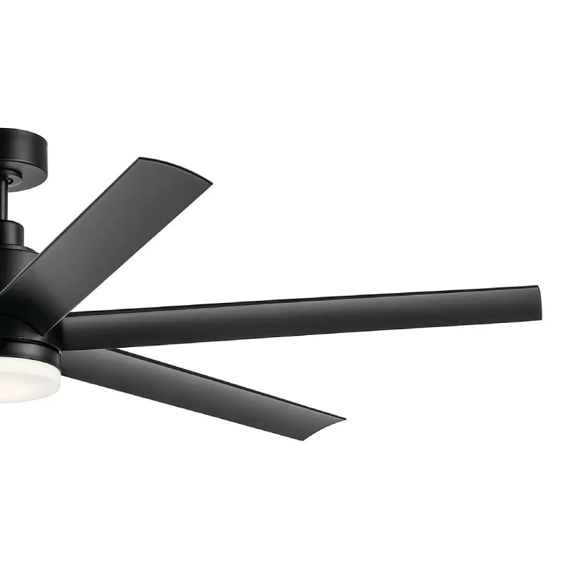 Kichler 310765 Loa 65" Ceiling Fan with LED Light Kit - Satin Black