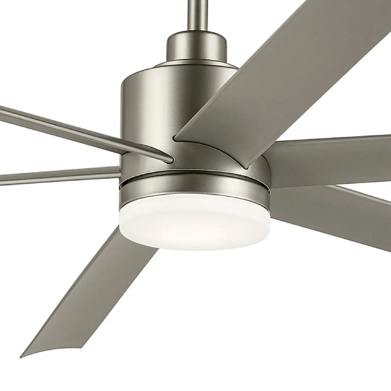 Kichler 310780 Loa 80" Ceiling Fan with LED Light Kit - Painted Brushed Nickel