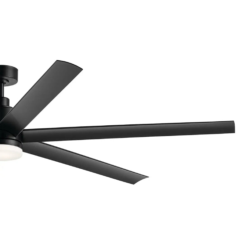 Kichler 310780 Loa 80" Ceiling Fan with LED Light Kit - Satin Black