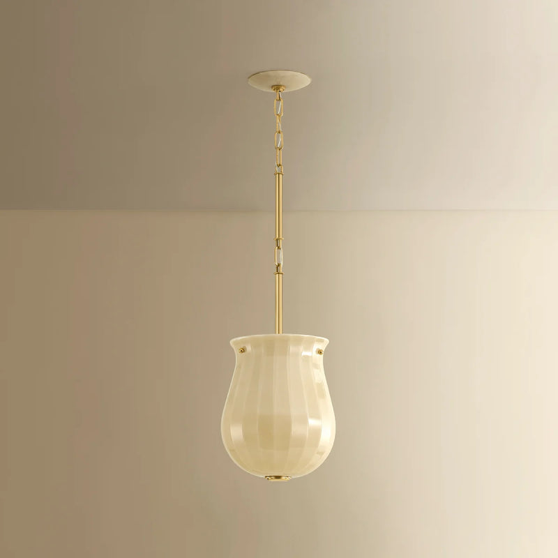 Hudson Valley 3109 Nevins 1-lt 10" Pendant-Aged Brass