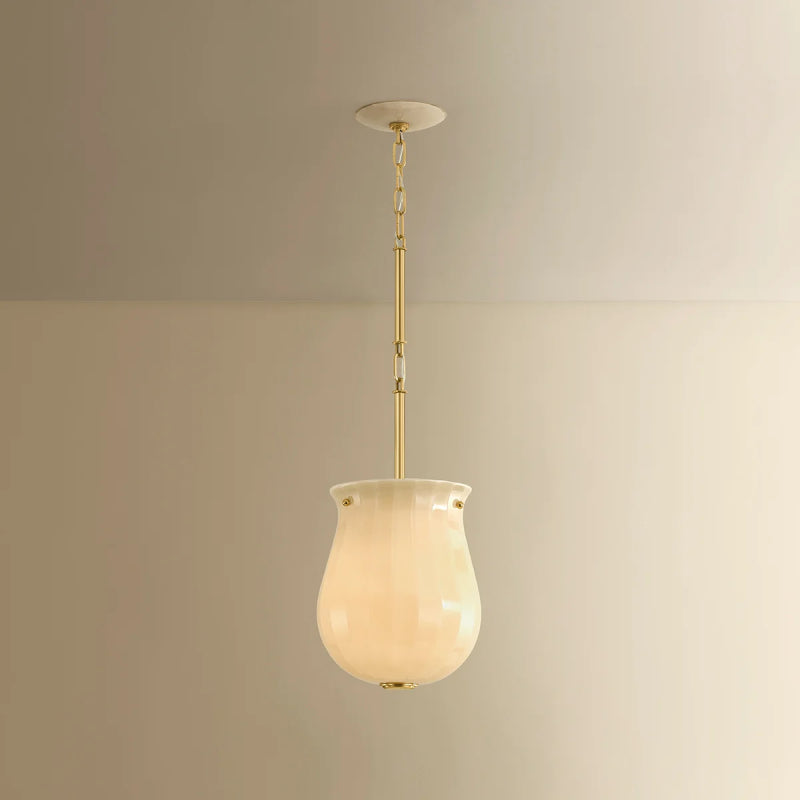 Hudson Valley 3109 Nevins 1-lt 10" Pendant-Aged Brass
