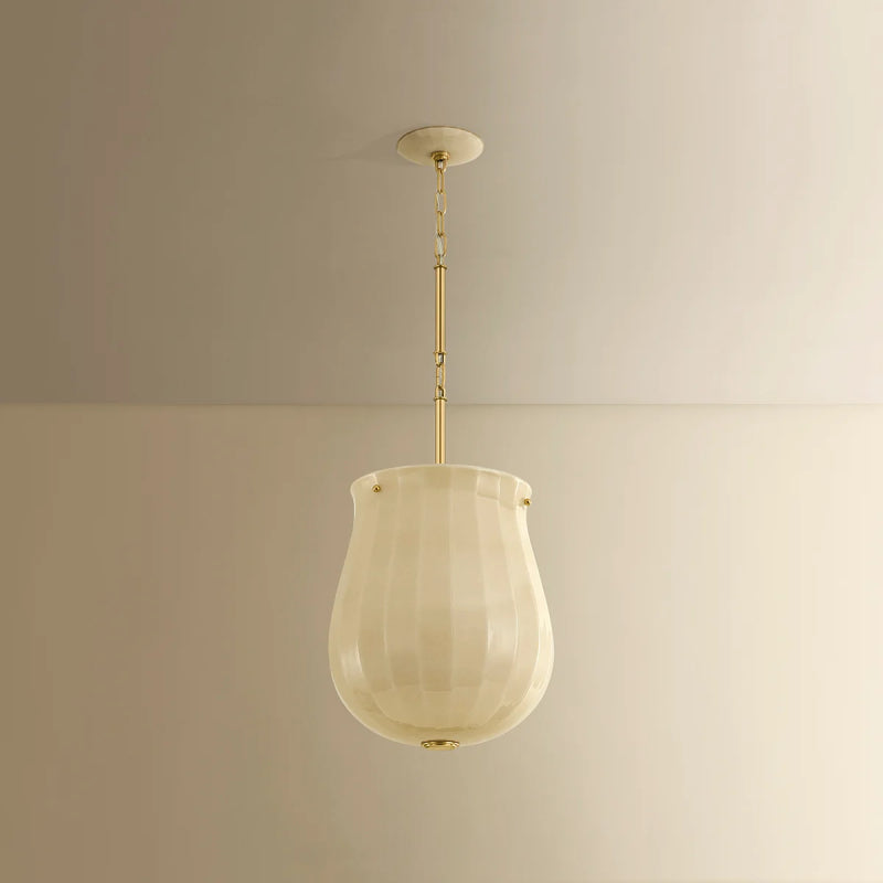Hudson Valley 3113 Nevins 1-lt 14" Pendant-Aged Brass