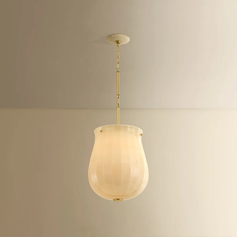 Hudson Valley 3113 Nevins 1-lt 14" Pendant-Aged Brass