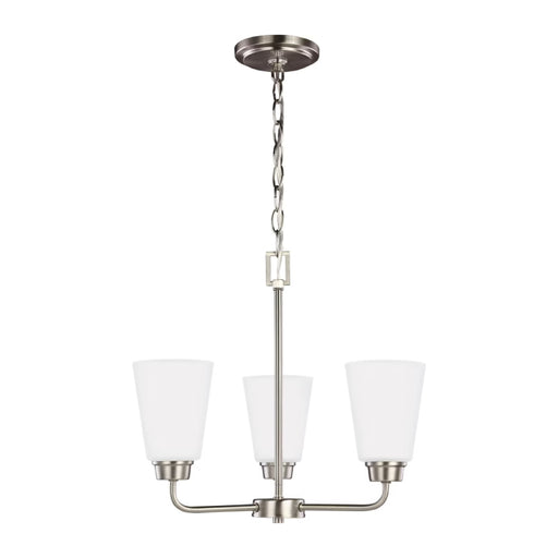 Generation 3115203 Kerrville 3-lt 18" Chandelier - Brushed Nickel