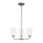 Generation 3115203EN3 Kerrville 3-lt 18" LED Chandelier - Brushed Nickel