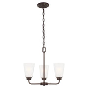 Generation 3115203EN3 Kerrville 3-lt 18" LED Chandelier - Bronze