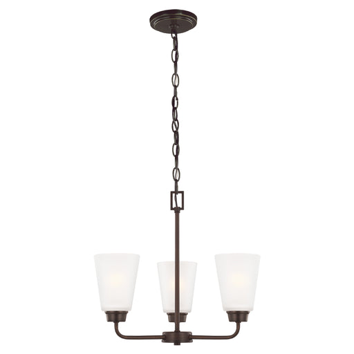 Generation 3115203EN3 Kerrville 3-lt 18" LED Chandelier - Bronze