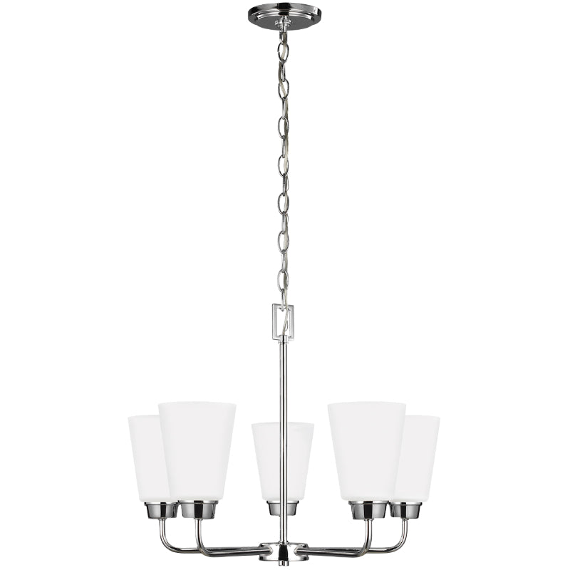 Generation 3115205 Kerrville 5-lt 20" Chandelier - Chrome