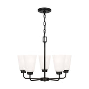Generation 3115205 Kerrville 5-lt 20" Chandelier - Midnight Black