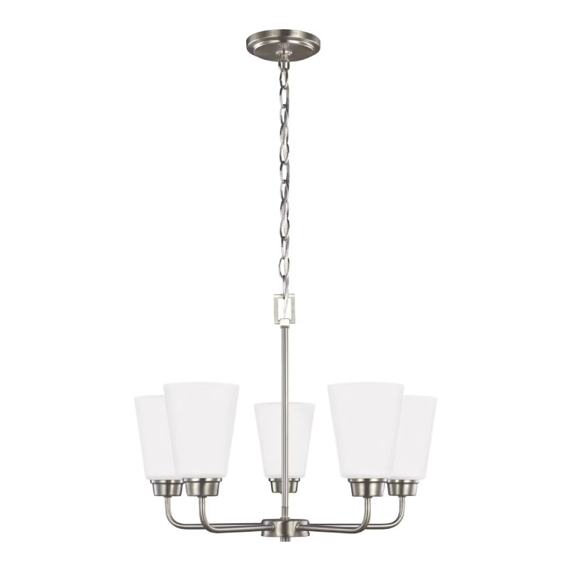 Generation 3115205 Kerrville 5-lt 20" Chandelier - Brushed Nickel