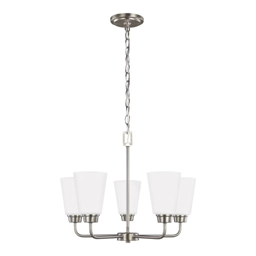 Generation 3115205 Kerrville 5-lt 20" Chandelier - Brushed Nickel