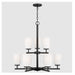 Generation 31162EN3 Oslo 9-lt 26" LED Chandelier, Black