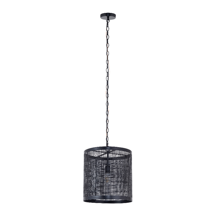 Maxim 31222 Hatcher 1-lt 15" Pendant - Black