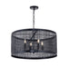 Maxim 31224 Hatcher 4-lt 24" Pendant - Black