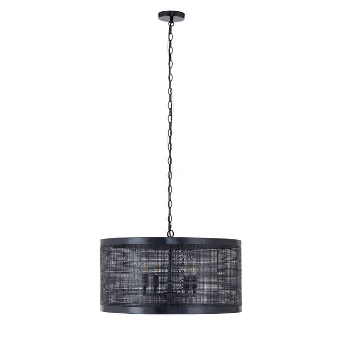 Maxim 31224 Hatcher 4-lt 24" Pendant - Black