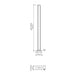 Accord 3123 Frame 1-lt 63" Tall LED Floor Lamp