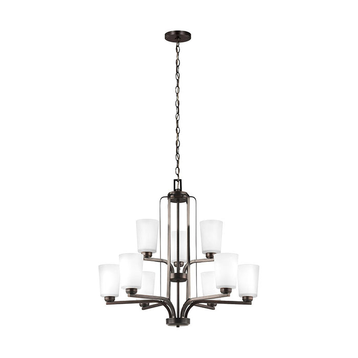 Sea Gull 3128909 Franport 9-lt 30" Chandelier