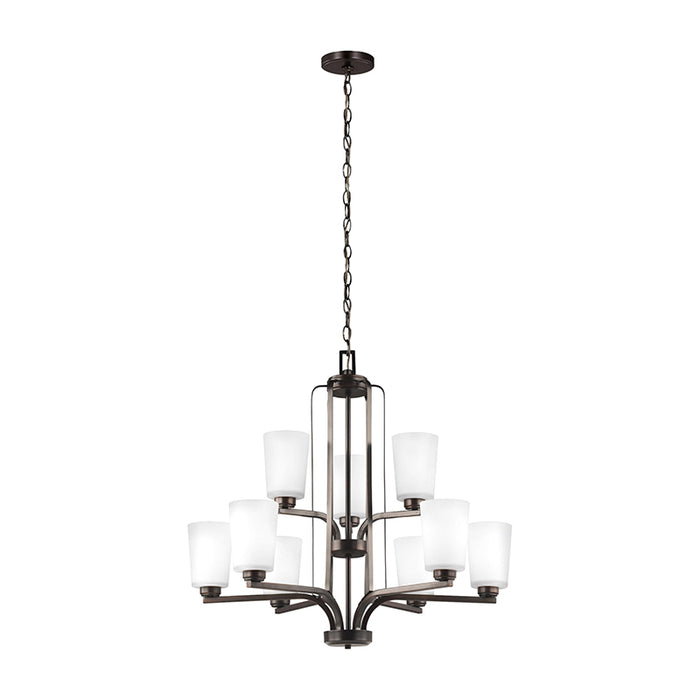 Sea Gull 3128909EN3 Franport 9-lt 30" LED Chandelier