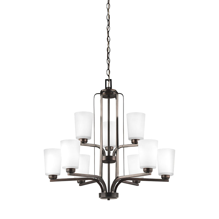 Sea Gull 3128909EN3 Franport 9-lt 30" LED Chandelier