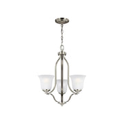 Generation 3139003 Emmons 3-lt 20" Chandelier - Brushed Nickel