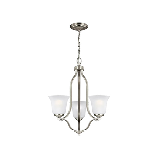 Generation 3139003EN3 Emmons 3-lt 20" LED Chandelier - Brushed Nickel