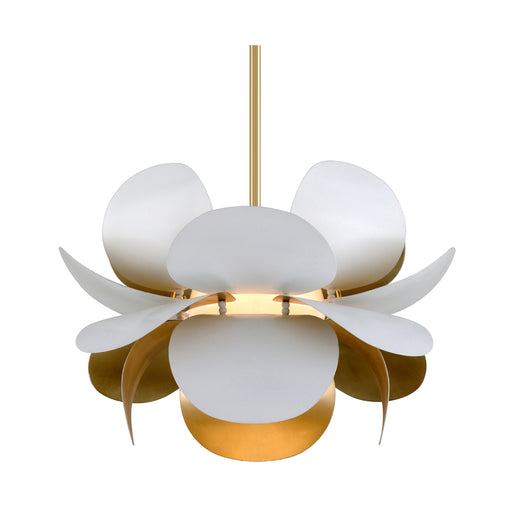Corbett 308-42 Ginger 1-lt 27" Chandelier-Gold Leaf with Soft White