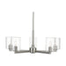 Visual Comfort 3164205C Fullton 5-lt 27" Chandelier with Clear Glass - Brushed Nickel