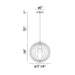 Eurofase 31874 Abruzzo 1-lt 18" Tall Pendant