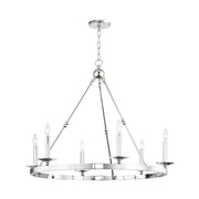 Hudson Valley 3206 Allendale 6-lt 36" Chandelier-Polished Nickel
