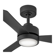 Hinkley 905744 Iver 44" Outdoor Smart Ceiling Fan with LED Light Kit - Matte Black