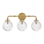 Hinkley 57413 Helene 3-lt 24" LED Vanity Light - Lacquered Brass