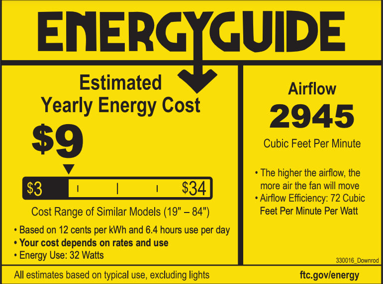Kichler 330016 Basics 52" Ceiling Fan with LED Light Kit