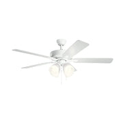Kichler 330016 Basics 52" Ceiling Fan with LED Light Kit