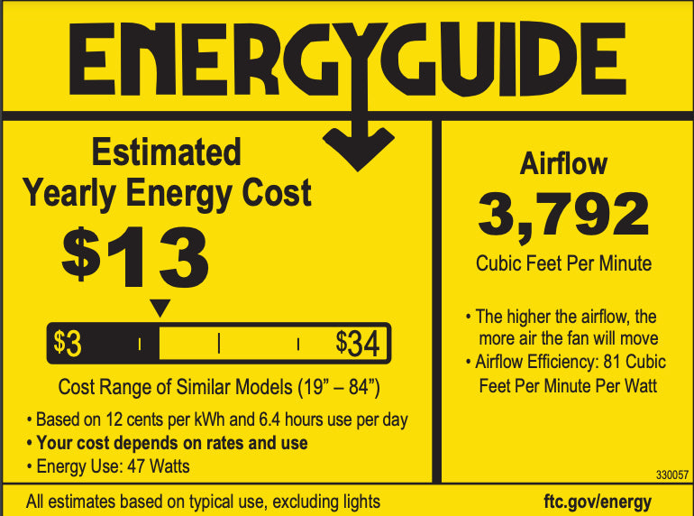 Kichler 330057 Guardian 54" Ceiling Fan with LED Light Kit