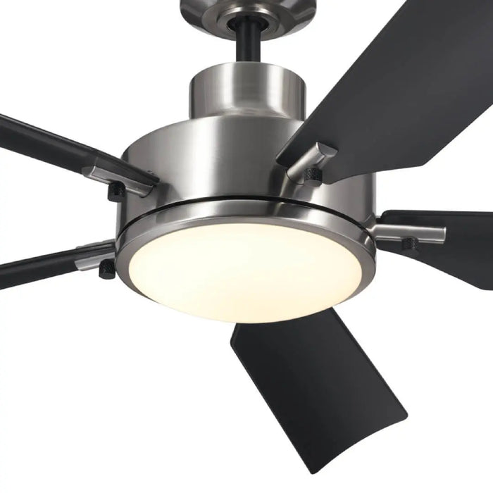 Kichler 330057 Guardian 54" Ceiling Fan with LED Light Kit - Brushed Stainless Steel