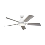 Kichler 330057 Guardian 54" Ceiling Fan with LED Light Kit - White
