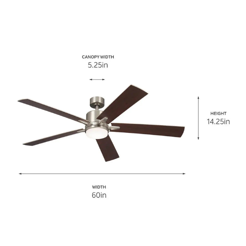 Kichler 330060 Lucian 60" Ceiling Fan with LED Light Kit